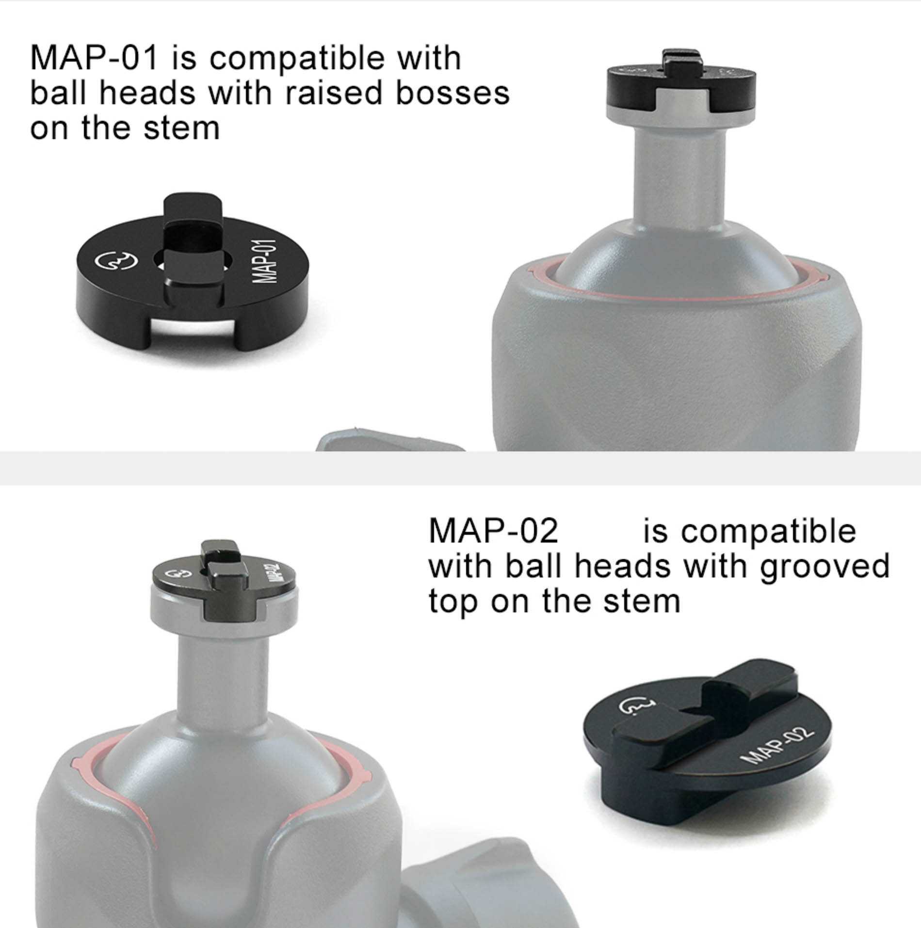 Manfrotto Balhoofd adapter raised top - Afbeelding 8