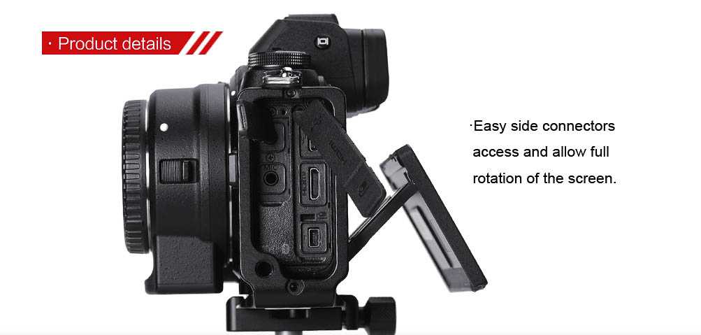 L-plaat / L-bracket Nikon Z6 en Z7 - Afbeelding 11
