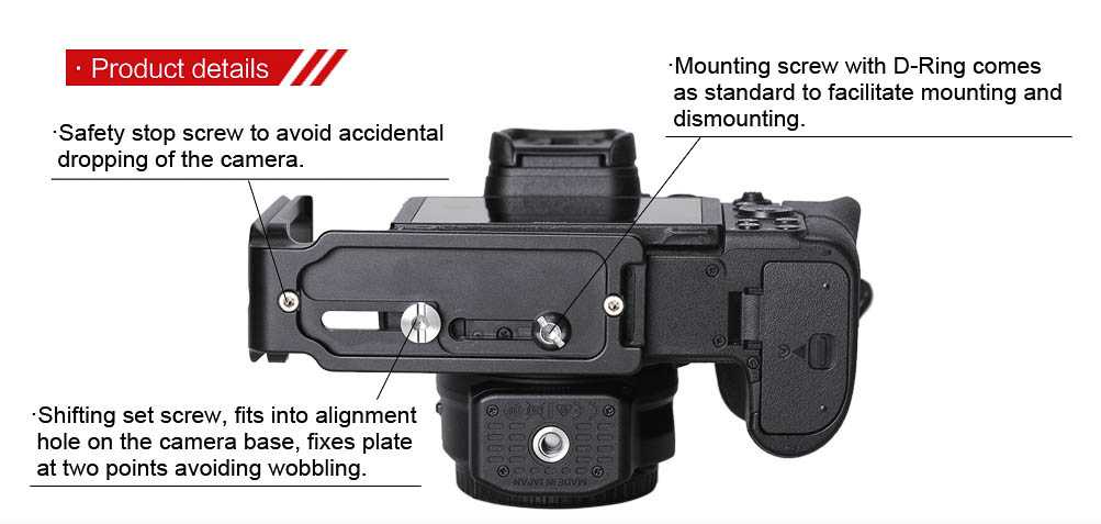 L-plaat / L-bracket Nikon Z6 en Z7 - Afbeelding 12