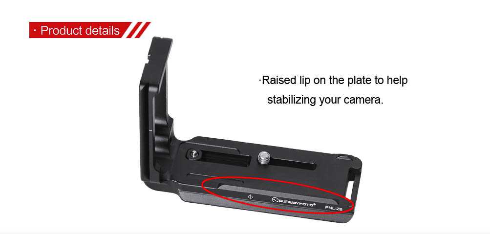 L-plaat / L-bracket Nikon Z6 en Z7 - Afbeelding 13