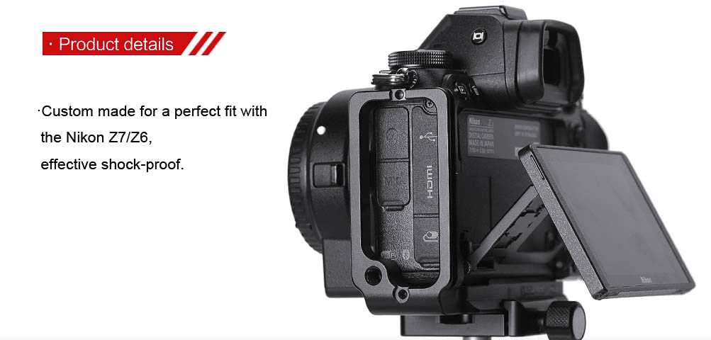 L-plaat / L-bracket Nikon Z6 en Z7 - Afbeelding 6