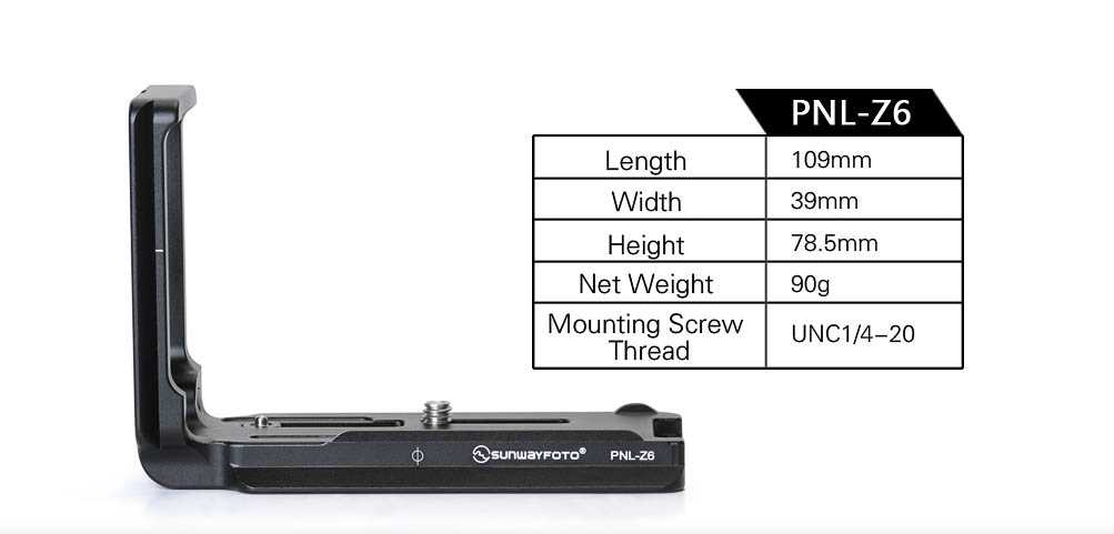 L-plaat / L-bracket Nikon Z6 en Z7 - Afbeelding 8