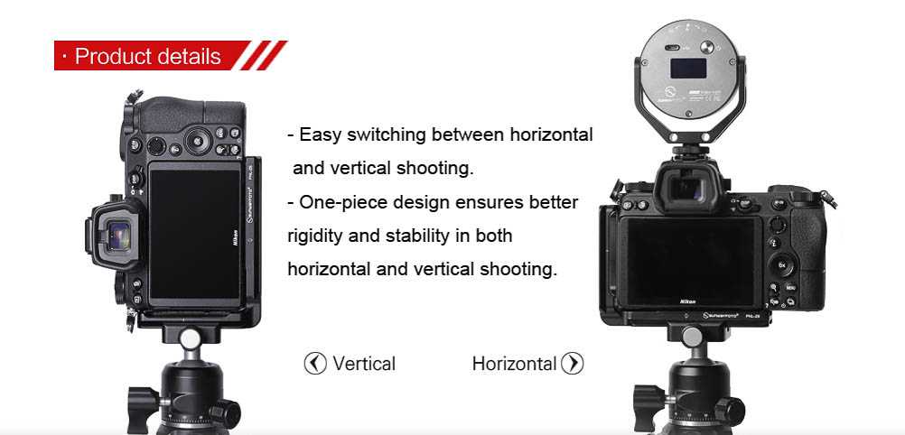 L-plaat / L-bracket Nikon Z6 en Z7 - Afbeelding 9